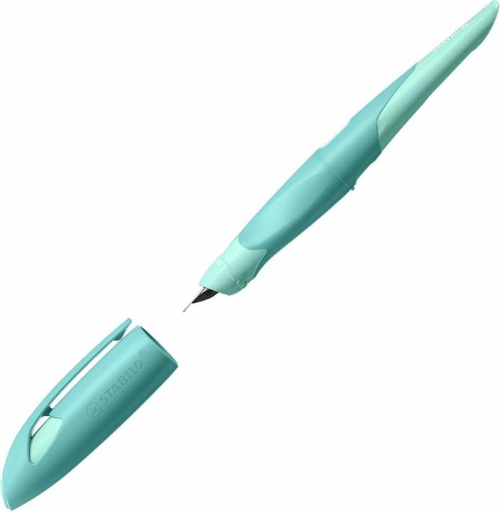 Produktbild STABILO Ergonomischer Schulfüller für Rechtshänder mit Anfänger-Feder A - EASYbirdy Pastel Edition a (Aqua Grün, grün/mint, 1x)