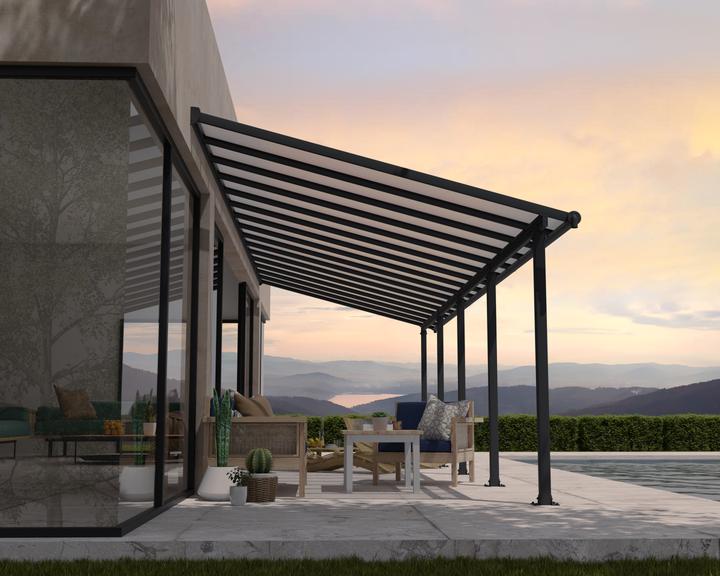 Produktbild Palram Terrassenberdachung Canopia Olympia 3x9.15 924 x 295 cm grau
