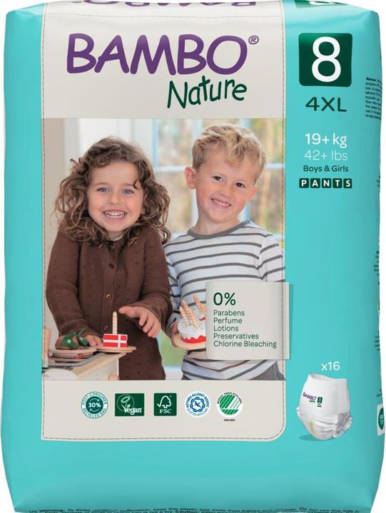 Actual product image Bambo Nature Pants (Size 8, 16 Piece)