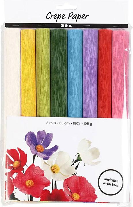 Produktbild Creativ Company Krepppapier Standard 25 x 60 cm, 105 g (105 g/m², 8 x)