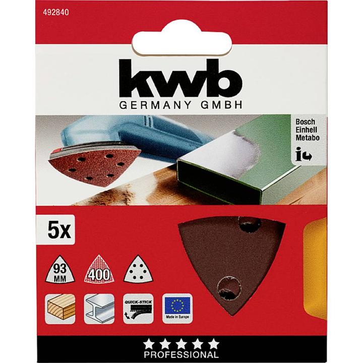 Actual product image kwb Grinding triangles (400)