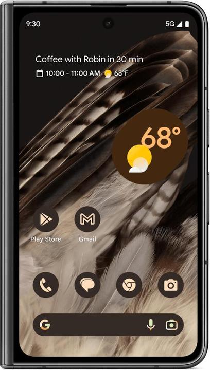 Actual product image Google Pixel Fold 512GB Obsidian (512 GB, Obsidian, 7.60", Dual SIM, 5G)