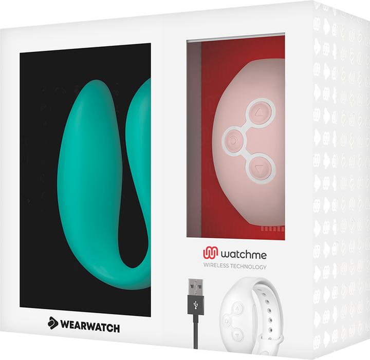 Actual product image Wearwatch Dual Pleasure Wireless Technology Watchme Light Aquamarine / Coral