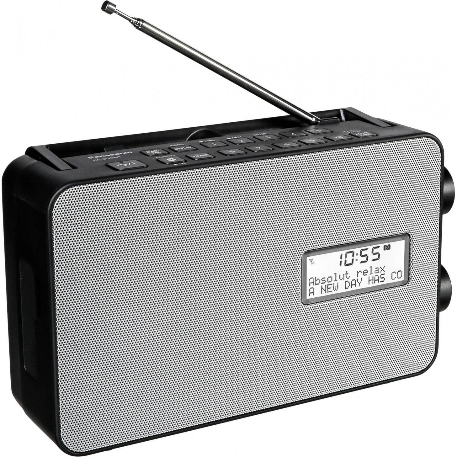 Panasonic RF-D30BT (DAB+, Bluetooth), Radio, Schwarz, Grau