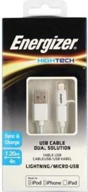 Produktbild Energizer 2in1 Kabel (1 m, USB 2.0)