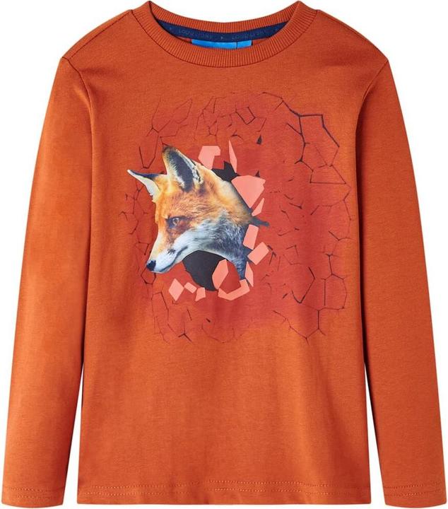 Produktbild VidaXL Kinder-Langarmshirt Rostbraun 104,Material: 100 (104)