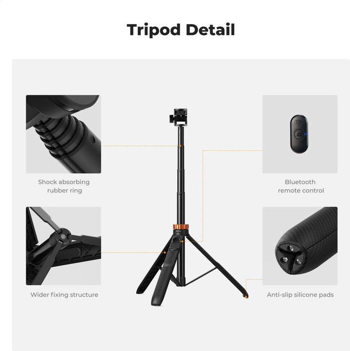 Produktbild K&F Concept MS24 69"/175cm Selfie Stick