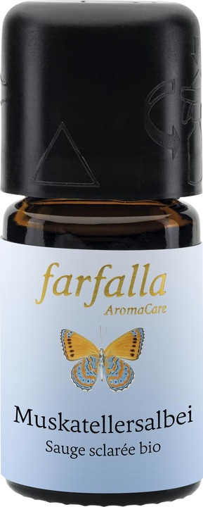Immagine prodotto Farfalla Olio essenziale di salvia sclarea biologica Grand Cru (5ml)