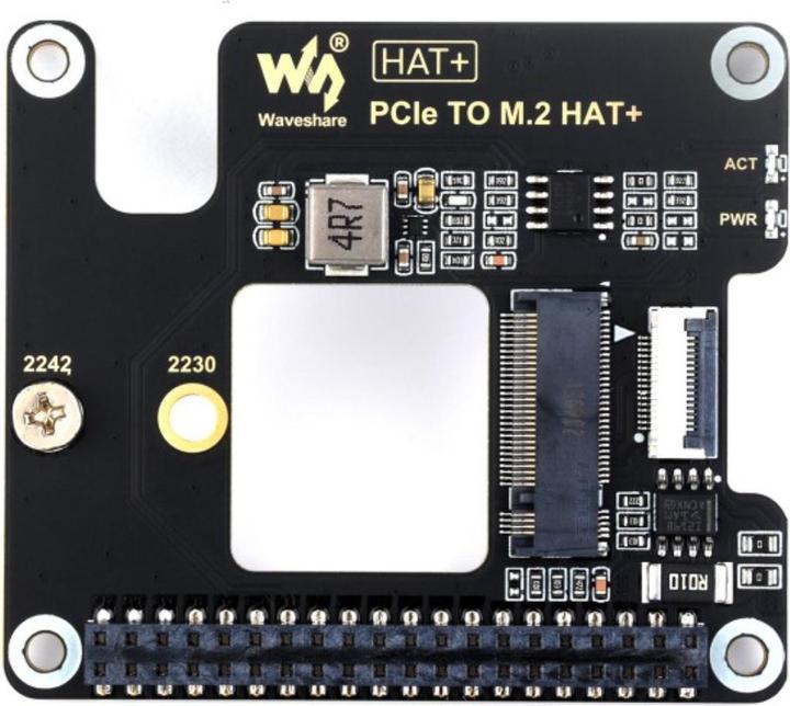 Image du produit WaveShare Adaptateur PCIe vers M.2 HAT SSD pour Raspberry Pi 5