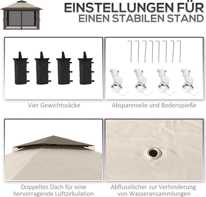 Immagine prodotto Outsunny Faltpavillon (392 cm, 392 cm)