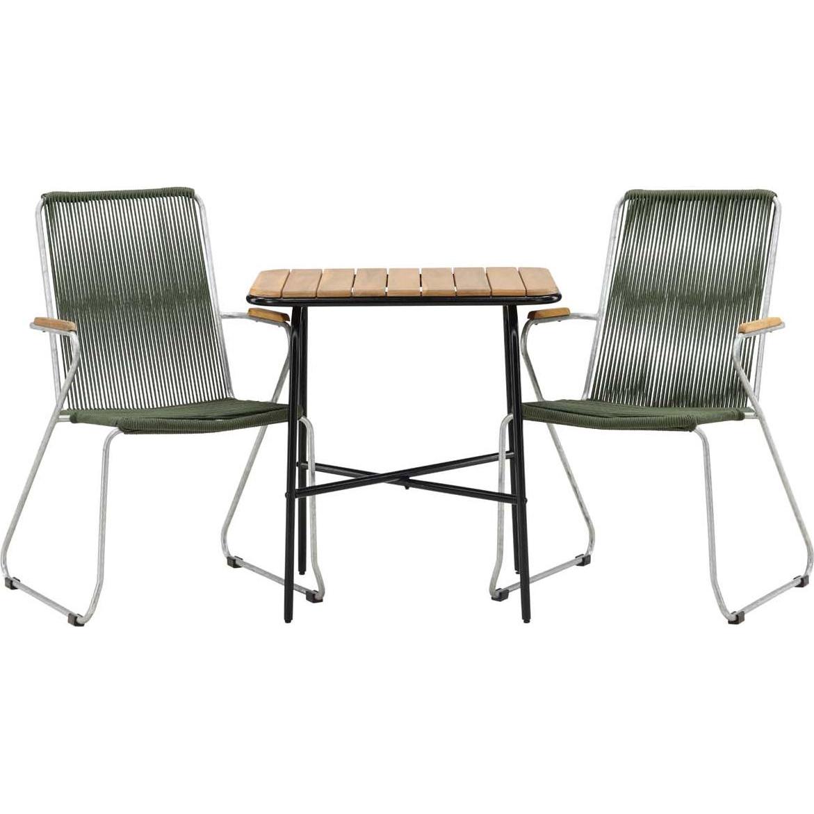Ebuy24, Gartentisch + Balkontisch, Gartenset Holmbeck 3-teilig (70 cm)