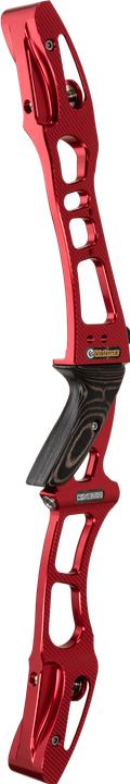 Actual product image Kinetic Forged Valenz with Wooden Grip 25" RH Engraved Anodised Red