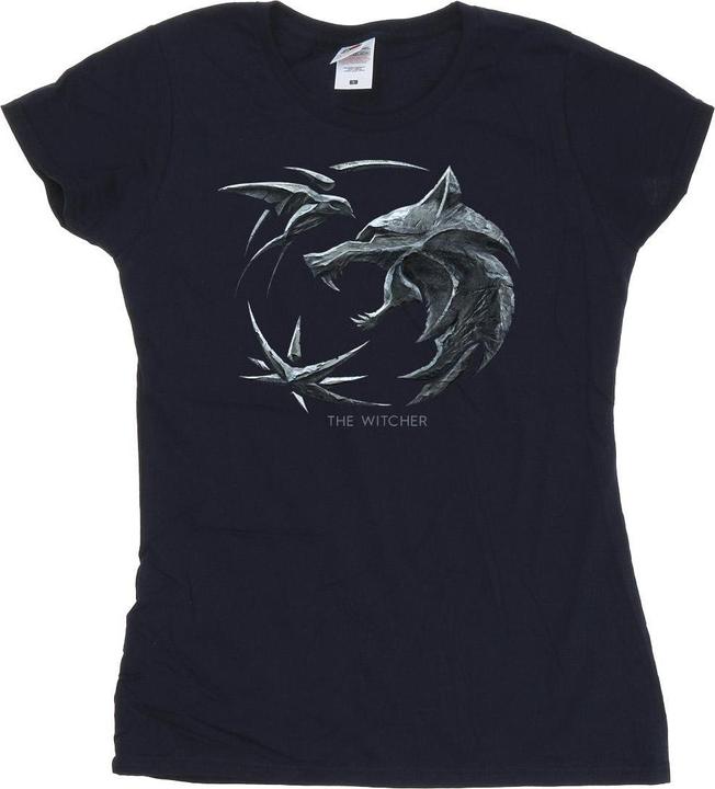 Immagine prodotto Netflix The Witcher Wolf Logo Maglietta Donna (XL)