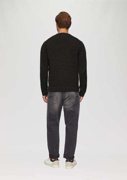 Produktbild S.Oliver Strickpullover Crew-Neck-Pullover mit Farbeffekt (L)