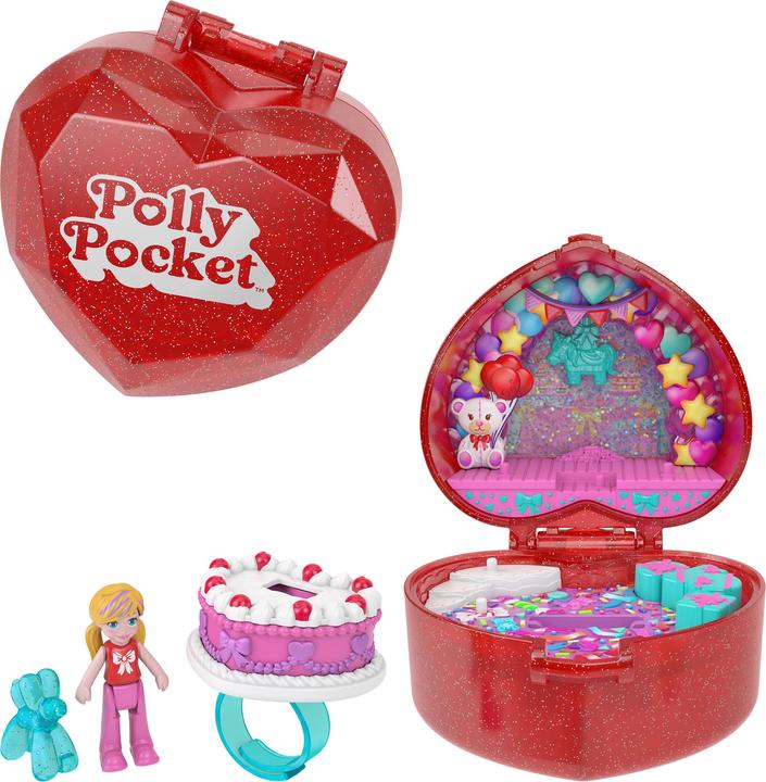 Actual product image Polly Pocket Mattel 80th Anniversary Ruby Red Ring Box