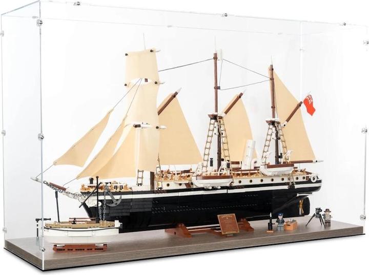 Produktbild iDisplayit Acryl-Display für LEGO® 10335 Die Endurance (Mit Holzoptik Boden)