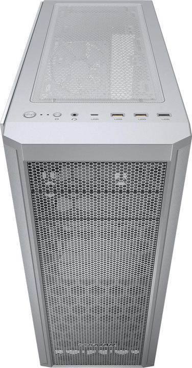 Actual product image Cougar MX330-G Pro Baltas | PC Case | Mid Tower / Mesh Front Panel / Fan / TG Left (Mini-ITX, ATX, mATX)