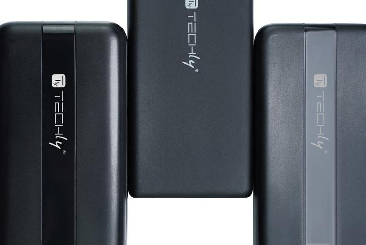 Productafbeelding Techly Power Bank Oplader 10000mAh 2x USB 1x USB-C met USB-C Kabel (10000 mAh, 10 W, 37 Wh)