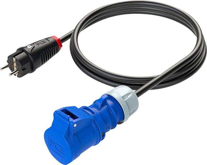 Actual product image PCE CEE Caravan adapter cable 230V 16A IP44 9009 (CEE 32/3)