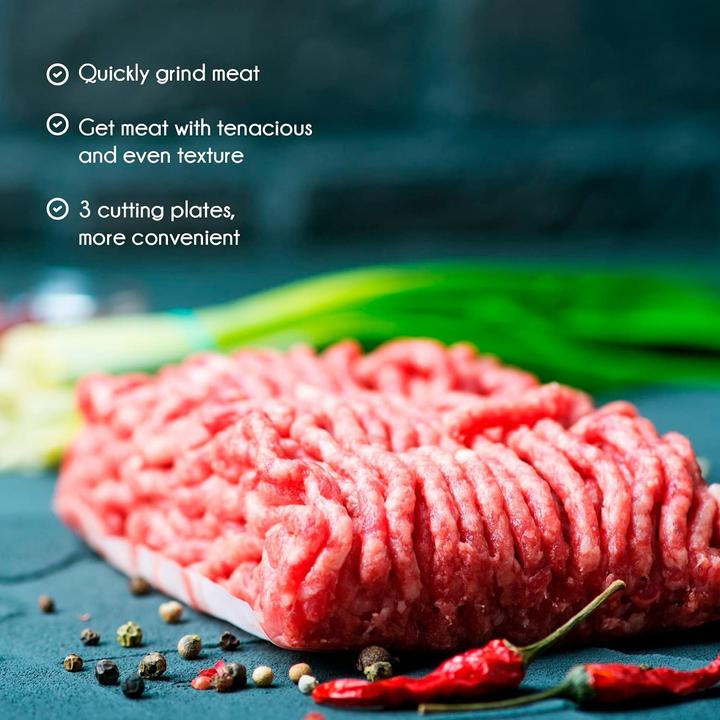 Produktbild Edihome Fleischwolf mit Wurstfüller, Schwarz/Weiss