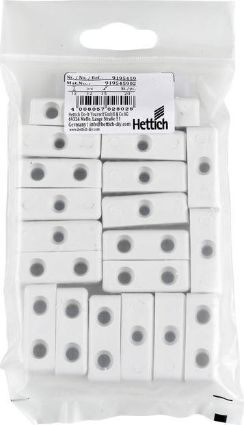 Image du produit Hettich Eckverbinder Block 35x12x12 mm, 20 St. (Raccords d'angle, 20 pcs)