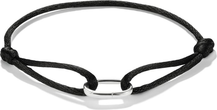 Produktbild Thomas Sabo Textilarmband schwarz Connect Silber (22 cm, Polyester, Silber)