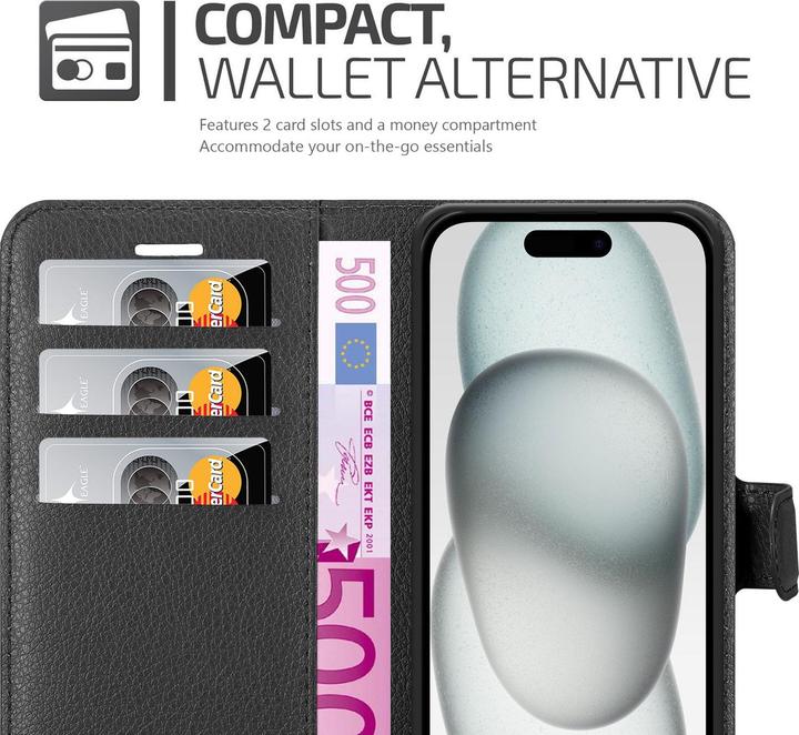 Actual product image Cadorabo Case for Apple iPhone 15 with Stand function (Apple iPhone 15)