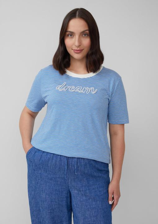 Produktbild S.Oliver T-Shirt Streifenshirt mit Schmuckperlen (48)