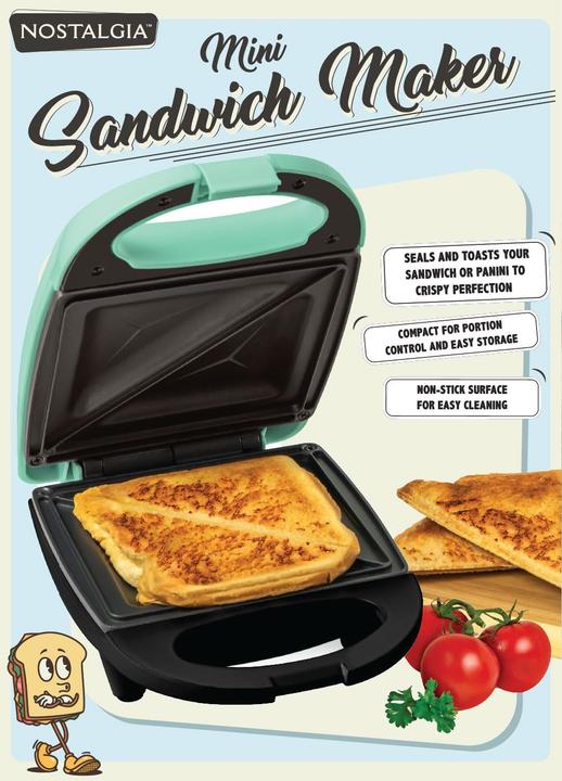 Actual product image Nostalgia Electrics MyMini Sandwichmaker