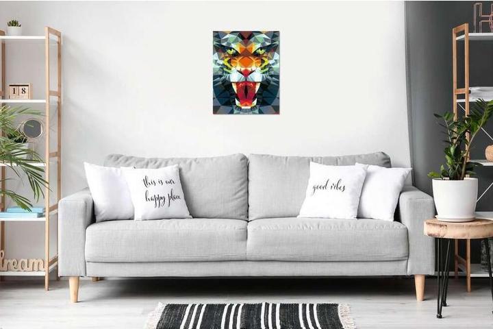 Actual product image Ravensburger CreArt Polygon Tiger