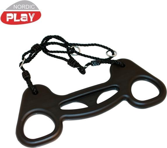 NSH Nordic NORDIC PLAY Trapezgynge, sort med sort reb (805-465)