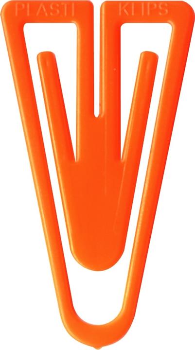Laurel Paper clips plastic clips 35mm PU=200 pieces orange (1 x)