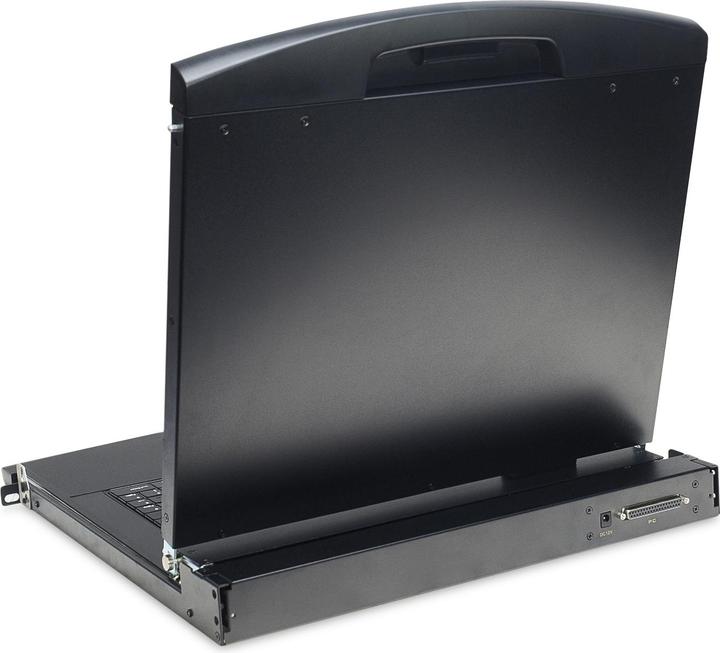 Produktbild Digitus Modulare Konsole mit 17" TFT (43,2cm), 16-Port CAT 5 KVM & Touchpad, US-Tastatur