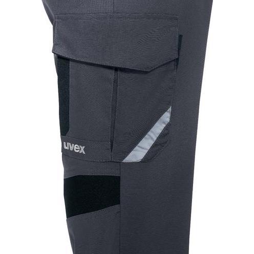 Uvex Safety, Arbeitsjacke, Latzhose uvex suXXeed industry grau, anthrazit 44 (44)