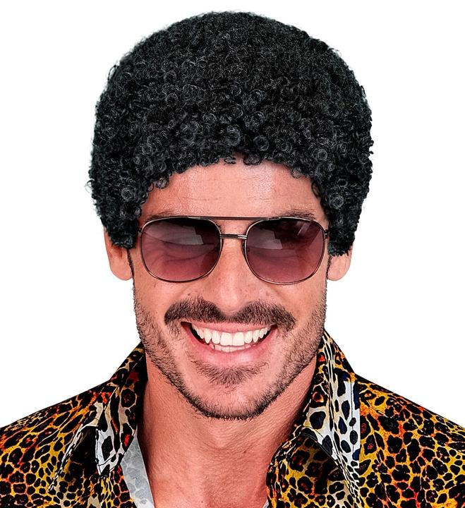 Immagine prodotto Widmann Parrucca afro con effetto bagnato nera
