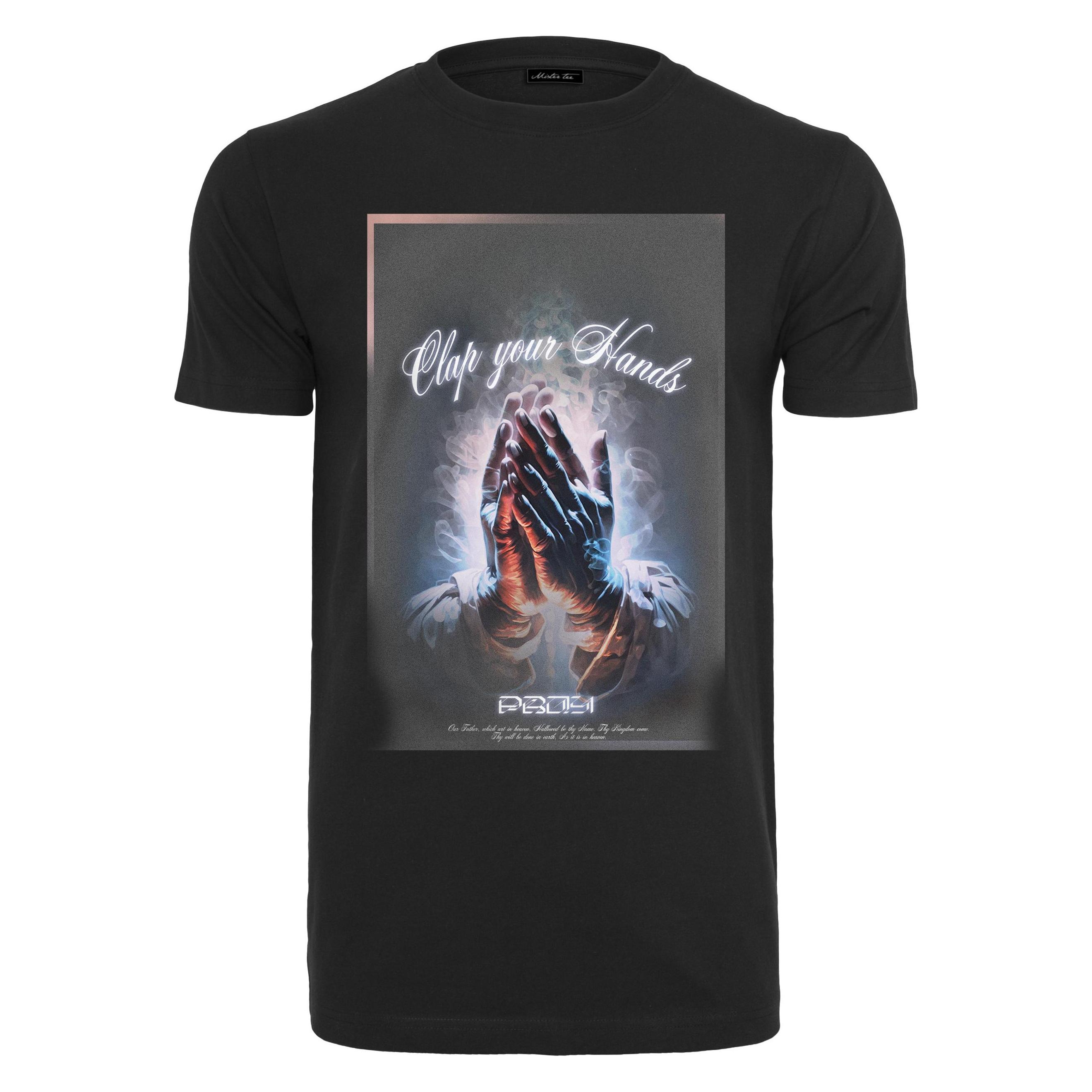 Mister Tee, Herren, Shirts, Clap Your Hands Tee - 89231, Schwarz, (L)