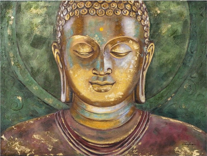 Immagine prodotto Alldecor Immagine Buddha primo piano (90 x 120 cm)