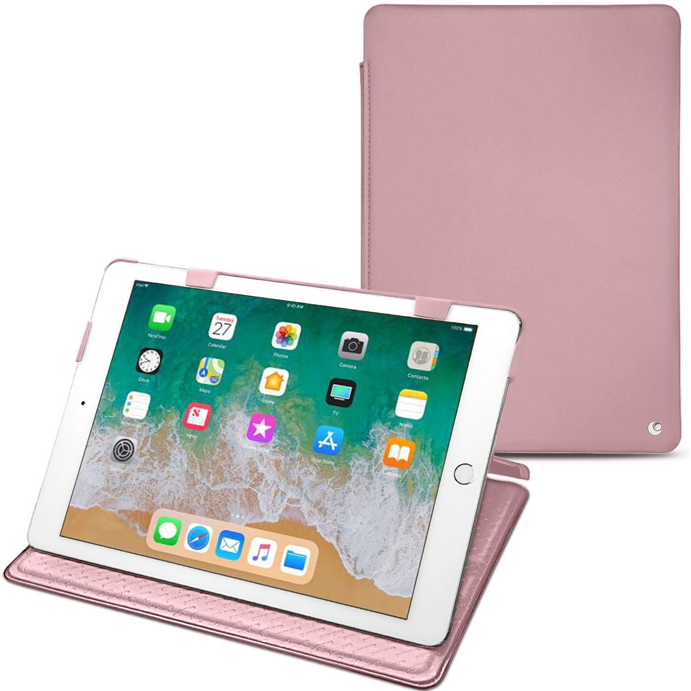 Noreve Lederschutzhülle horizontal (iPad 9.7), Tablet Hülle, Rosa