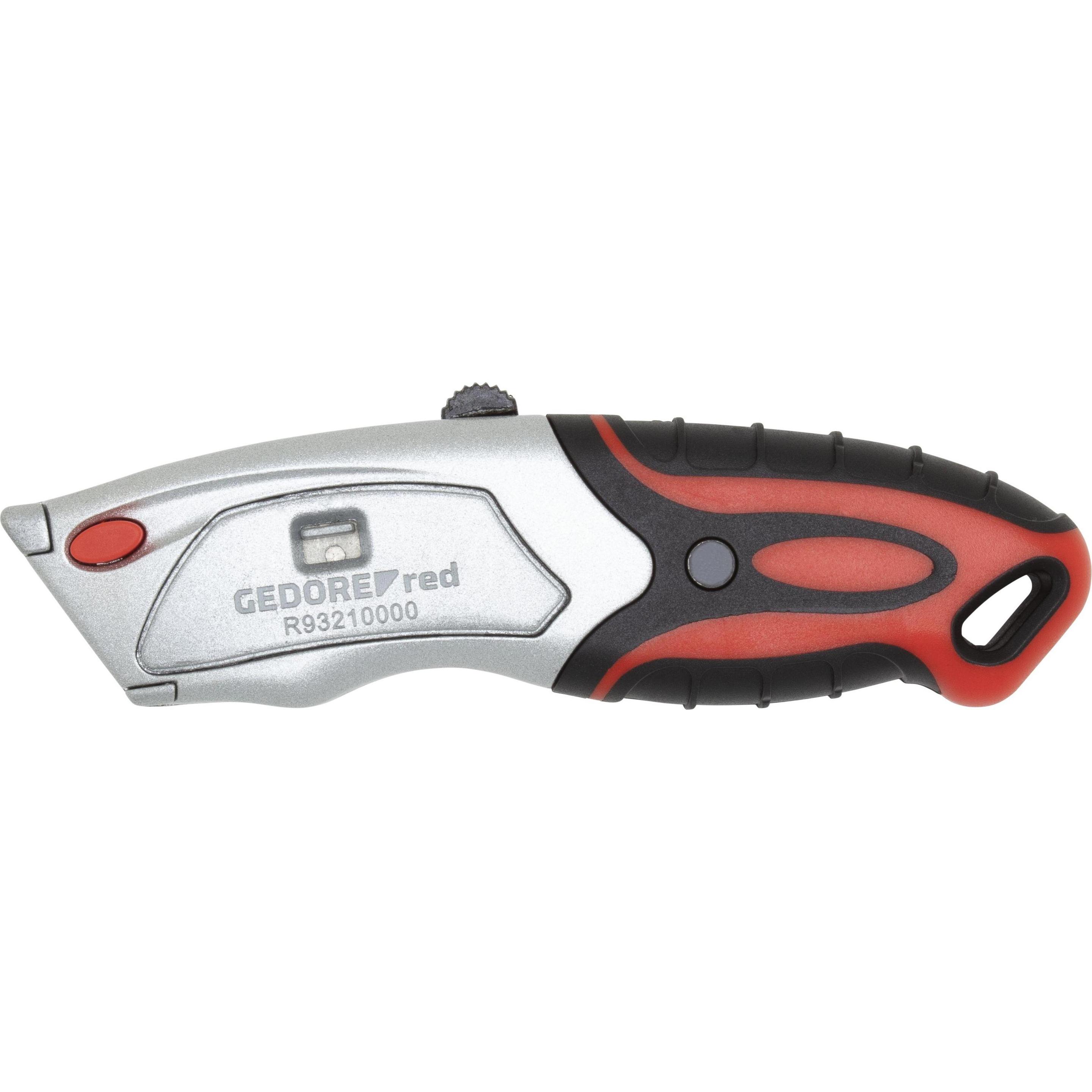 Gedore Red, Cutter, red R93210000 Profi-Cuttermesser 6 Klingen Mehr-Komponenten-Griff (Cutter)