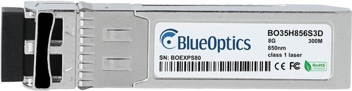 Actual product image BlueOptics Extreme Networks 8G-SFP-000163 Compatible SFP+ BO35H856S3D