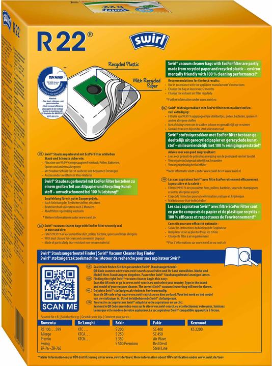 Actual product image Swirl R 22 MicroPor Plus Airspace (1 x)
