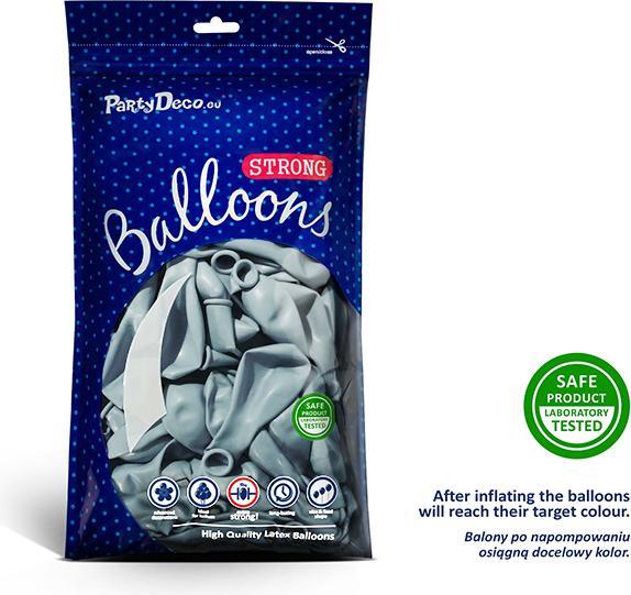 Actual product image Partydeco Balloons Baby Blue Pastel 30cm (50pcs) (50x)