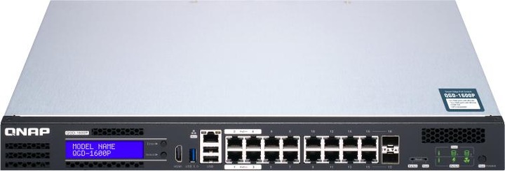 Produktbild QNAP QGD-1600P-8G, 16-Port PoE-Edge-Switch (16 Ports)