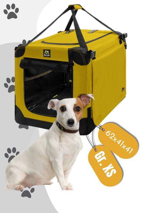 Produktbild Maelson Soft Kennel Hundebox in 3 Grössen - Saffron Yellow (Hund, Atmungsaktiv, Waschbar)