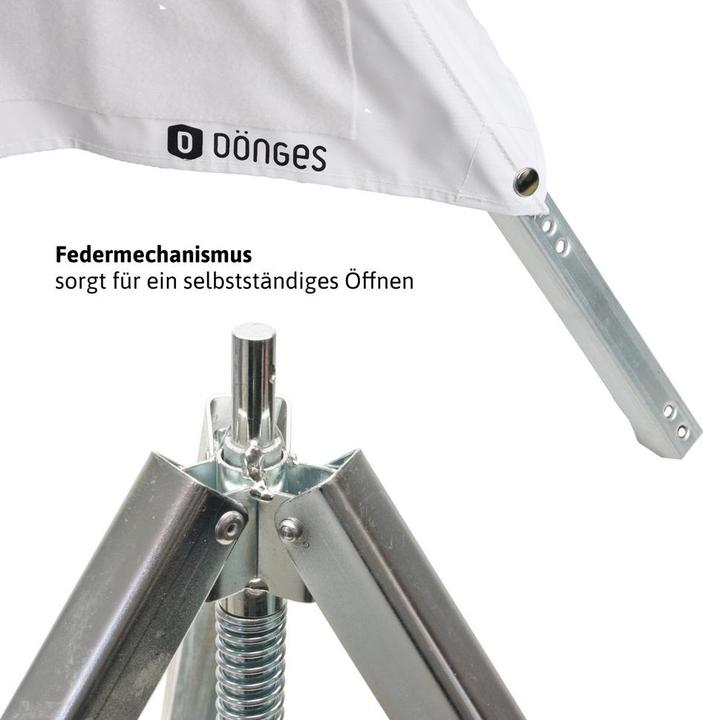 Produktbild Dönges Klett-Faltsignal, 700 mm, Tagesleuchtfarbe, ohne