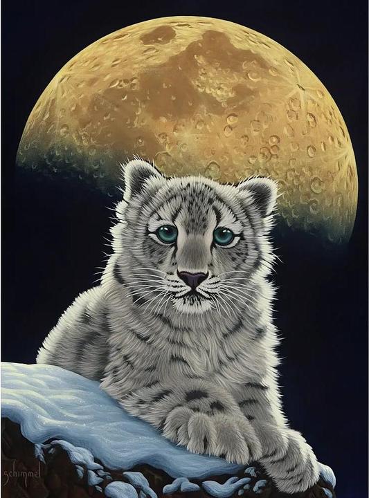 Immagine prodotto Grafika Puzzle 2000 pezzi Schim Schimmel - Leopardo della Luna (2000 pezzi)