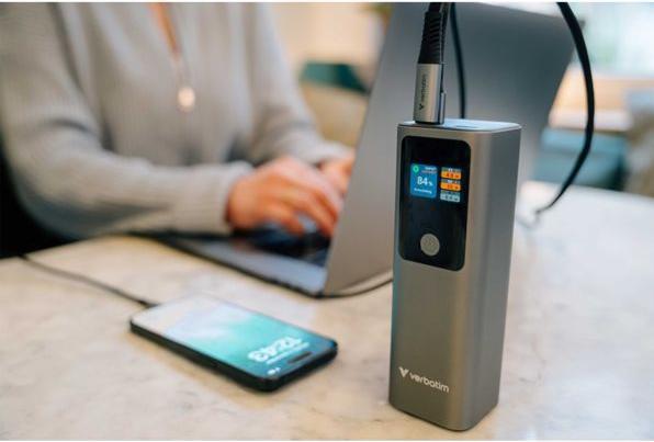 Actual product image Verbatim CnGo Power Bank 27000mAh 183W (27000 mAh, 183 W, 99.90 Wh)