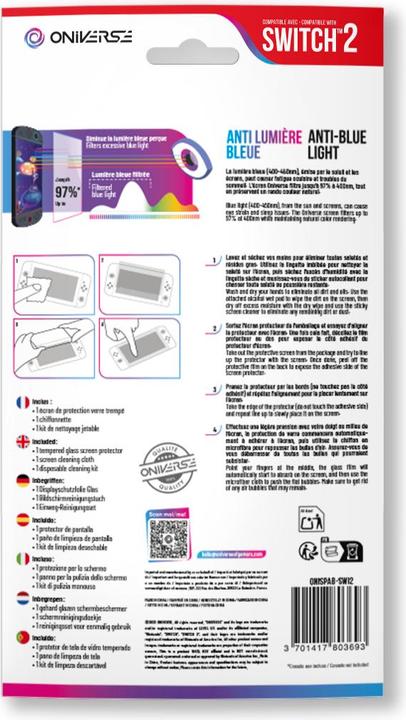 Image du produit Oniverse Screen Protector für Nintendo Switch 2™ - Gaming-Zubehör (Switch)