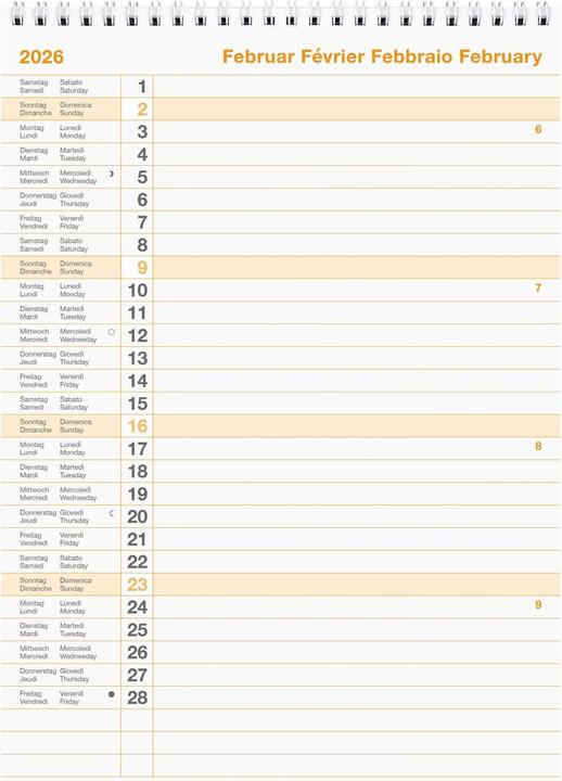 Produktbild Biella Wandkalender (21 x 29.7 cm, Kein Einband, Deutsch)