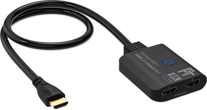 Productafbeelding FeinTech SW211 HDMI 2.1 8K Bi-Directional Switch 2 In 1 Out | Splitter 1 In 2 Out | Pigtail